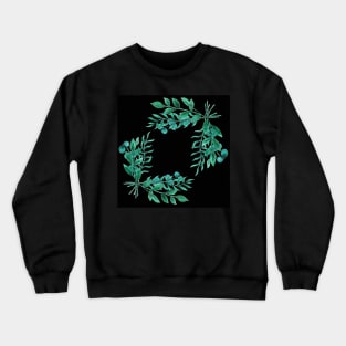 Greenery - Black Crewneck Sweatshirt